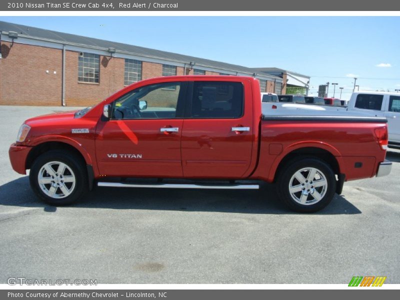 Red Alert / Charcoal 2010 Nissan Titan SE Crew Cab 4x4