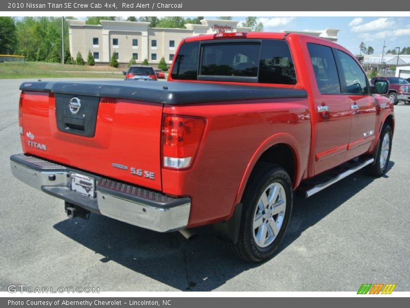 Red Alert / Charcoal 2010 Nissan Titan SE Crew Cab 4x4