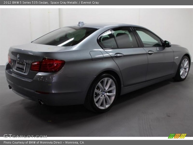 Space Gray Metallic / Everest Gray 2012 BMW 5 Series 535i Sedan