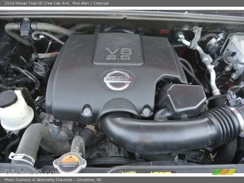 Red Alert / Charcoal 2010 Nissan Titan SE Crew Cab 4x4