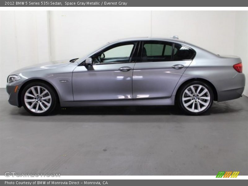 Space Gray Metallic / Everest Gray 2012 BMW 5 Series 535i Sedan