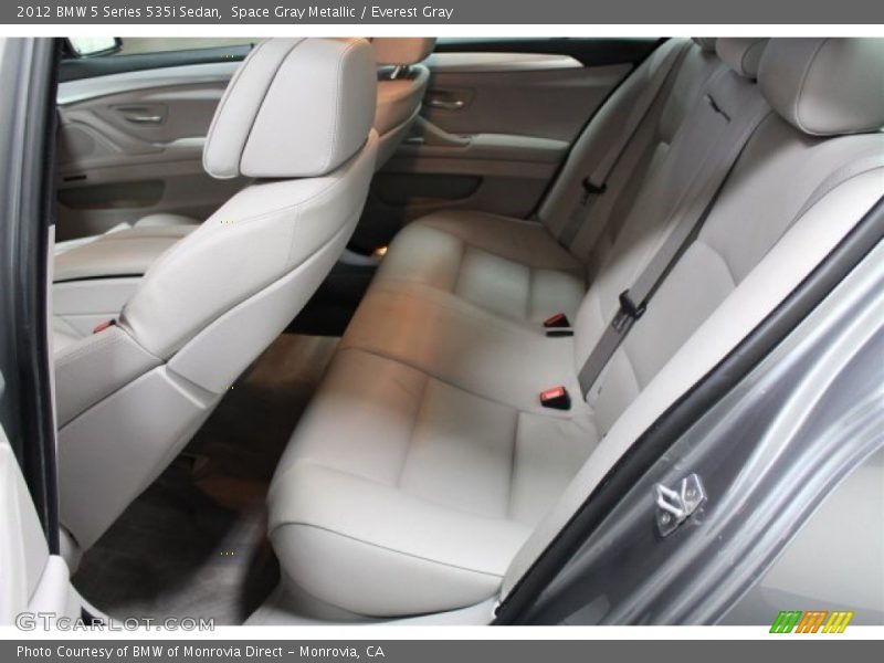 Rear Seat of 2012 5 Series 535i Sedan