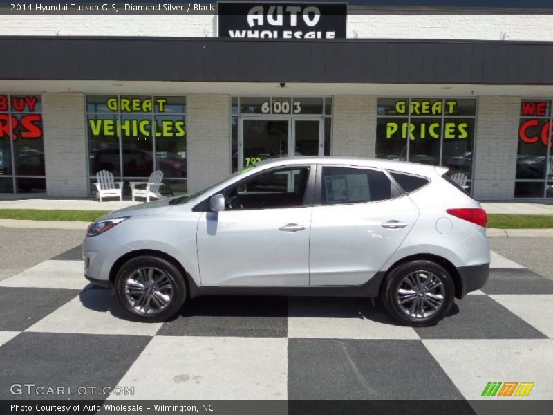 Diamond Silver / Black 2014 Hyundai Tucson GLS
