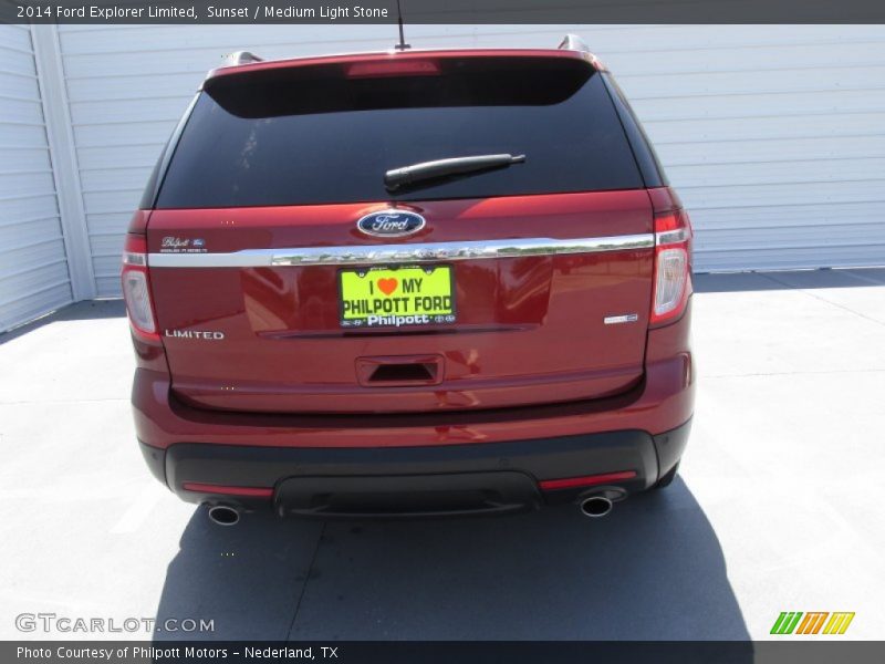 Sunset / Medium Light Stone 2014 Ford Explorer Limited