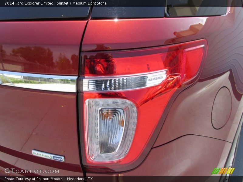 Sunset / Medium Light Stone 2014 Ford Explorer Limited