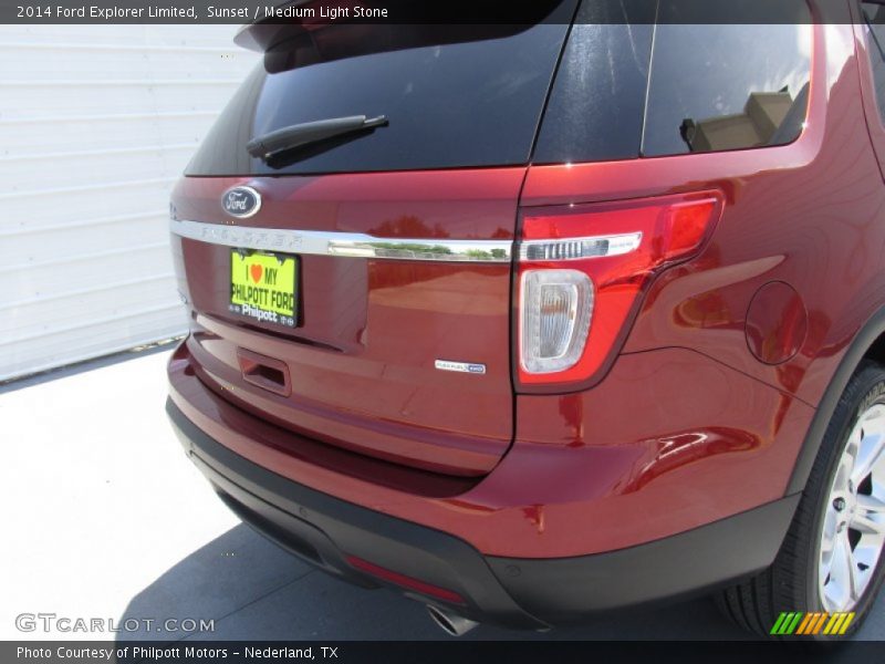 Sunset / Medium Light Stone 2014 Ford Explorer Limited