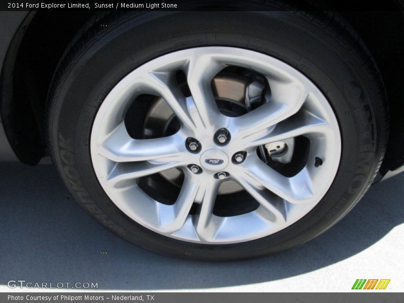 Sunset / Medium Light Stone 2014 Ford Explorer Limited
