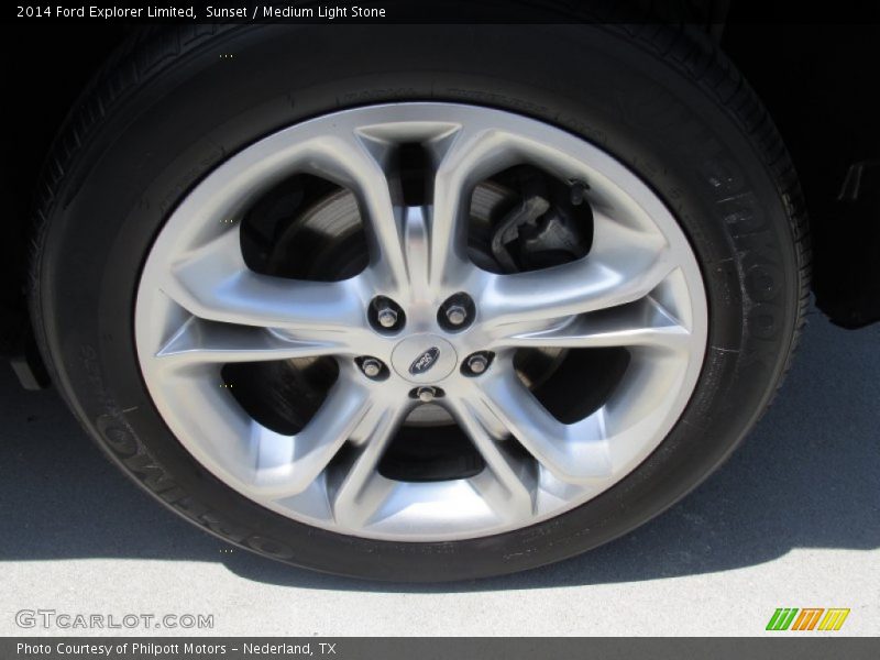 Sunset / Medium Light Stone 2014 Ford Explorer Limited