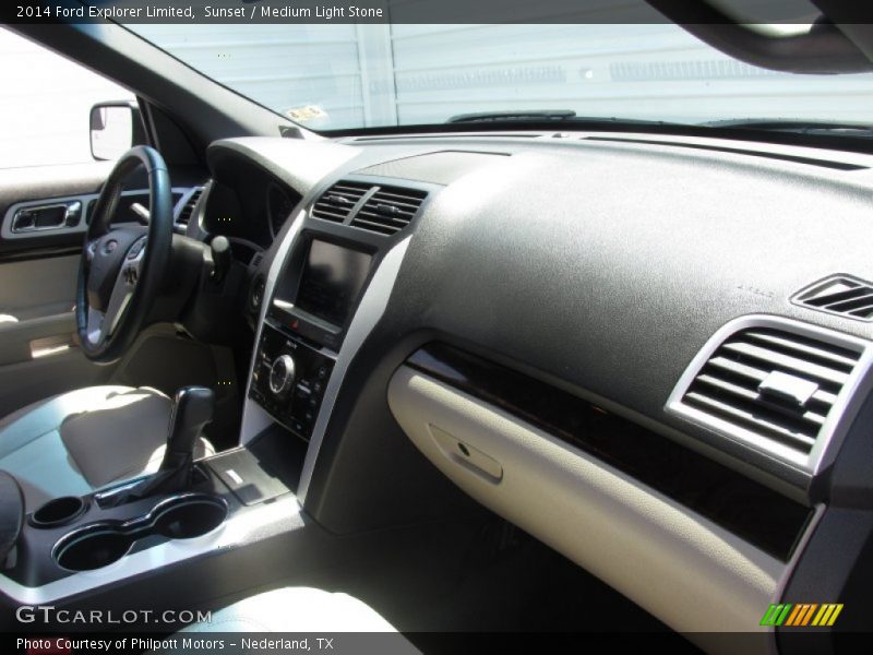 Sunset / Medium Light Stone 2014 Ford Explorer Limited