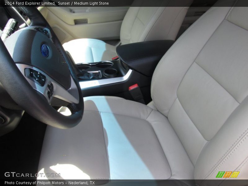 Sunset / Medium Light Stone 2014 Ford Explorer Limited