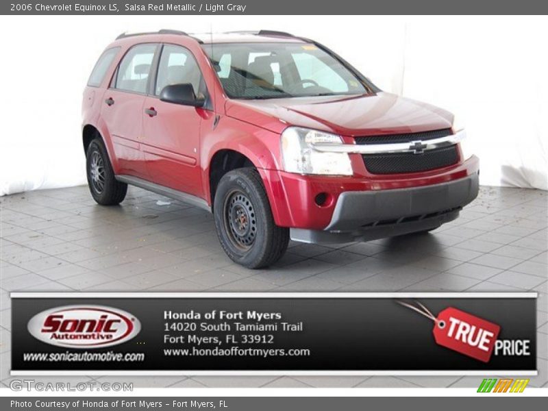 Salsa Red Metallic / Light Gray 2006 Chevrolet Equinox LS