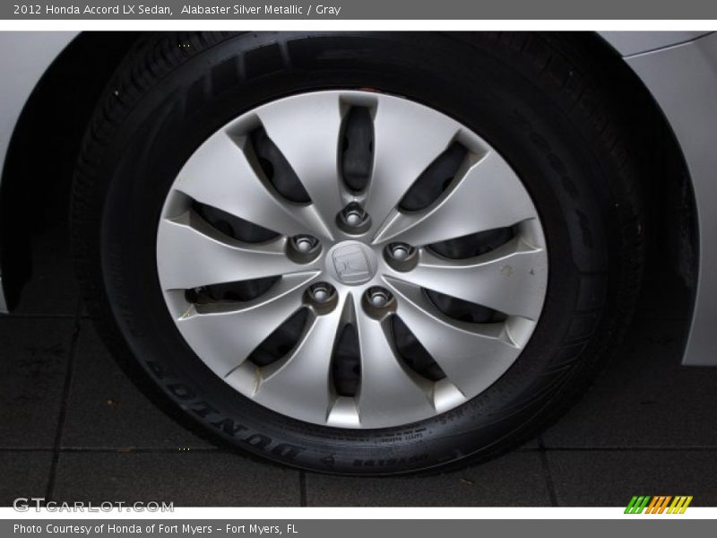 Alabaster Silver Metallic / Gray 2012 Honda Accord LX Sedan