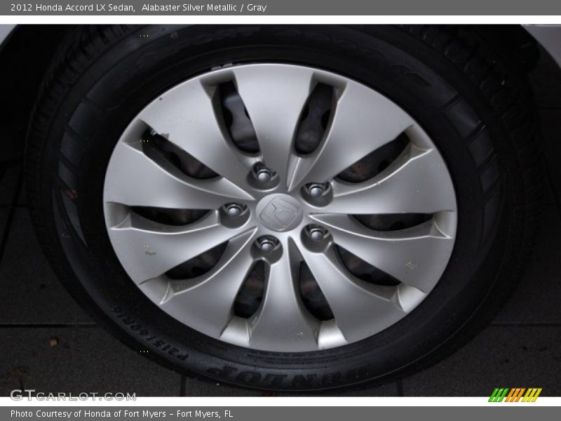 Alabaster Silver Metallic / Gray 2012 Honda Accord LX Sedan
