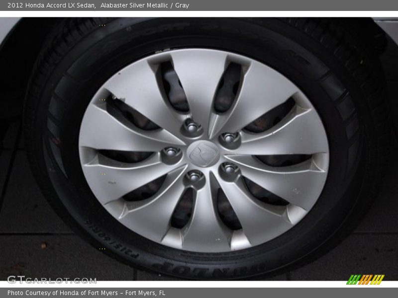 Alabaster Silver Metallic / Gray 2012 Honda Accord LX Sedan