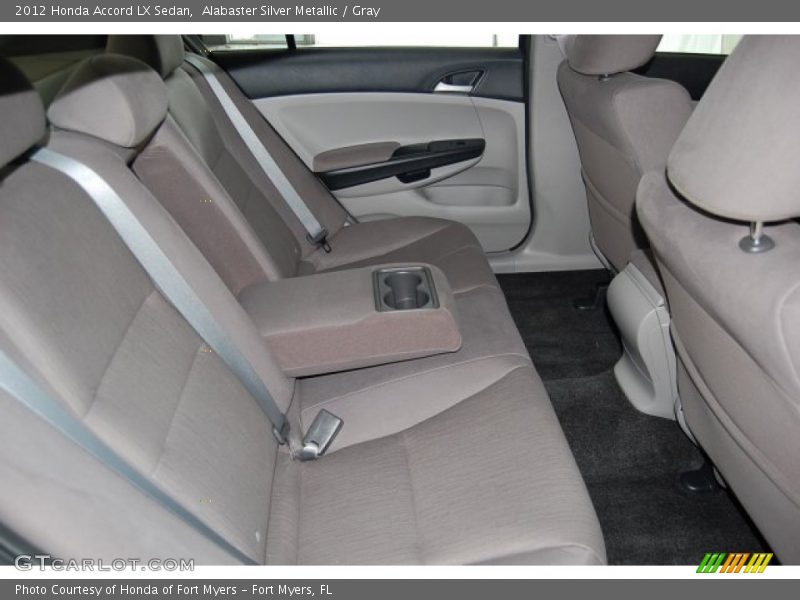 Alabaster Silver Metallic / Gray 2012 Honda Accord LX Sedan