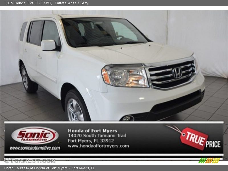 Taffeta White / Gray 2015 Honda Pilot EX-L 4WD