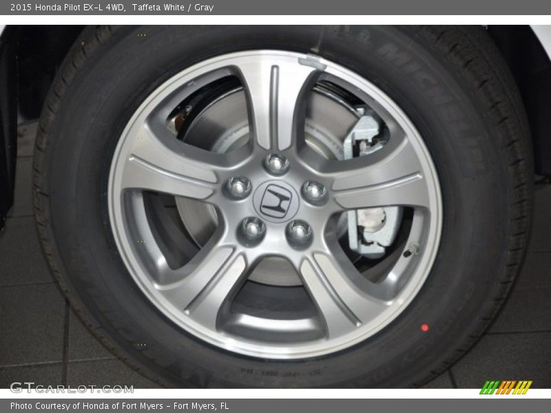 Taffeta White / Gray 2015 Honda Pilot EX-L 4WD
