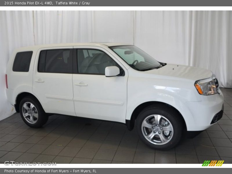 Taffeta White / Gray 2015 Honda Pilot EX-L 4WD