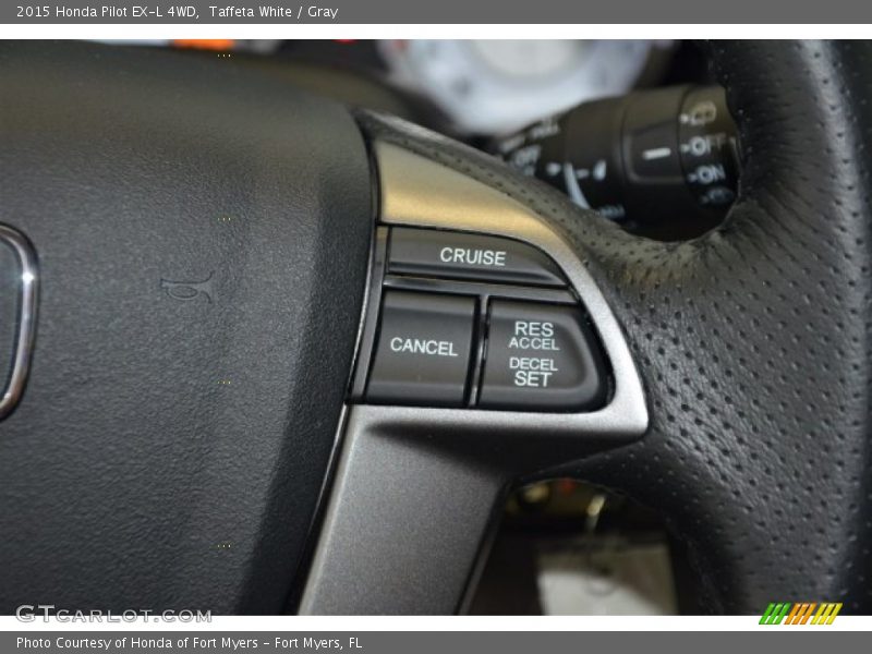 Taffeta White / Gray 2015 Honda Pilot EX-L 4WD