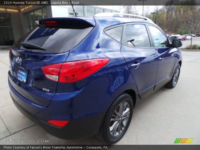 Laguna Blue / Beige 2014 Hyundai Tucson SE AWD