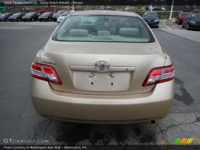Sandy Beach Metallic / Bisque 2010 Toyota Camry LE