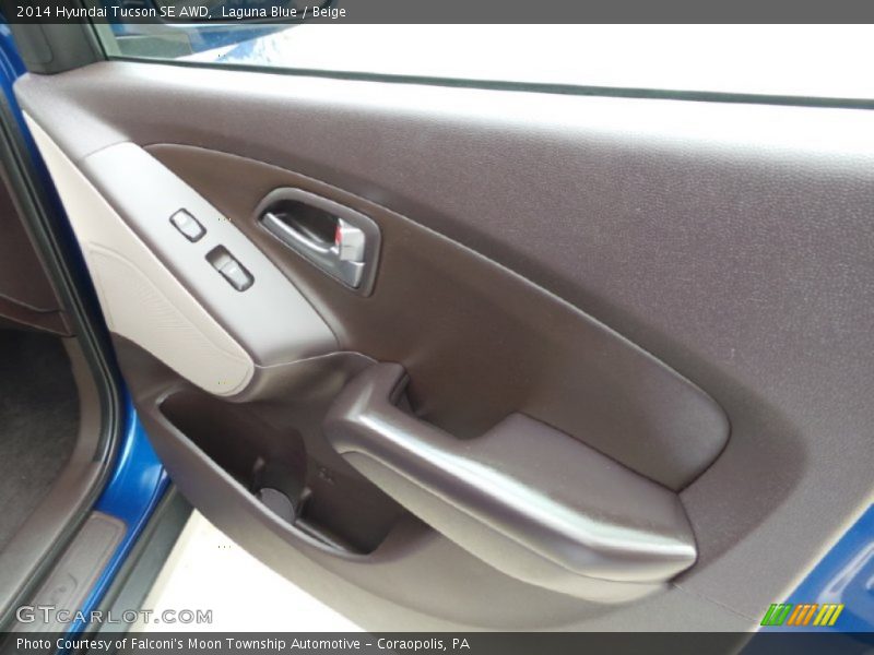 Laguna Blue / Beige 2014 Hyundai Tucson SE AWD