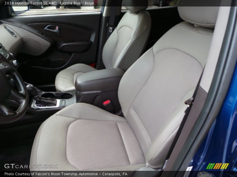 Laguna Blue / Beige 2014 Hyundai Tucson SE AWD