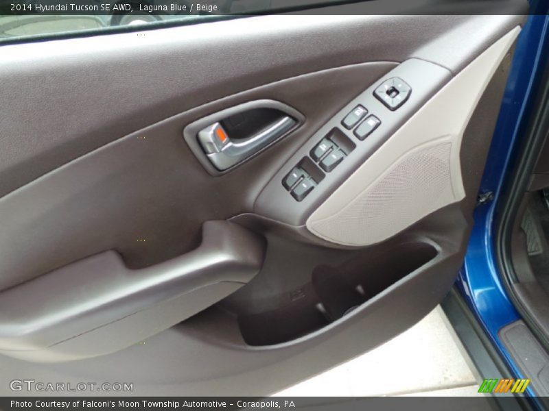 Laguna Blue / Beige 2014 Hyundai Tucson SE AWD