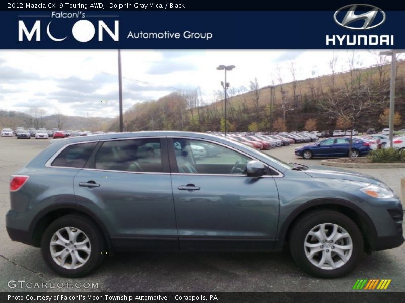 Dolphin Gray Mica / Black 2012 Mazda CX-9 Touring AWD