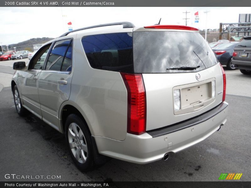 Gold Mist / Cashmere/Cocoa 2008 Cadillac SRX 4 V6 AWD