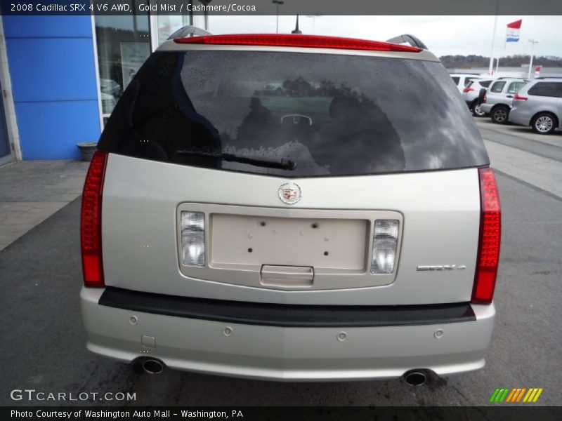 Gold Mist / Cashmere/Cocoa 2008 Cadillac SRX 4 V6 AWD