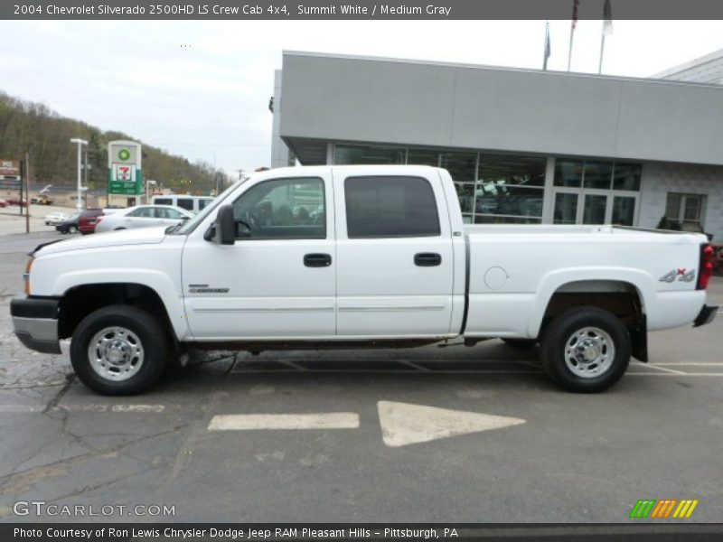 Summit White / Medium Gray 2004 Chevrolet Silverado 2500HD LS Crew Cab 4x4