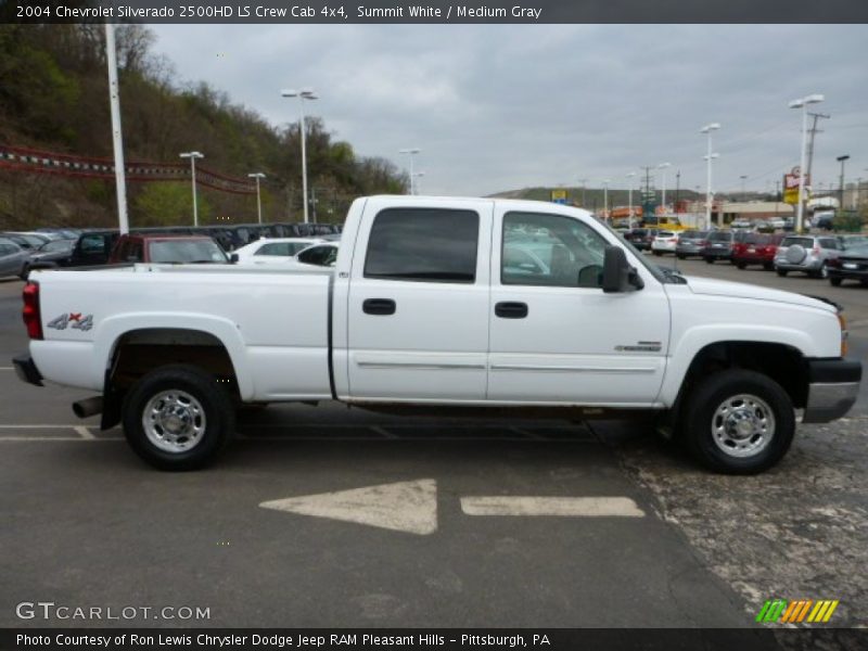 Summit White / Medium Gray 2004 Chevrolet Silverado 2500HD LS Crew Cab 4x4