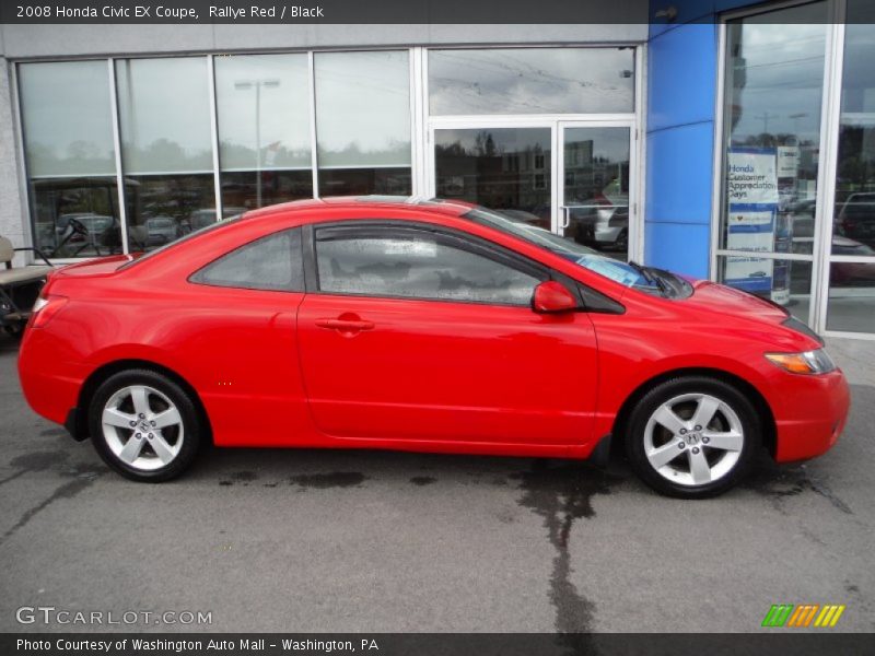 Rallye Red / Black 2008 Honda Civic EX Coupe
