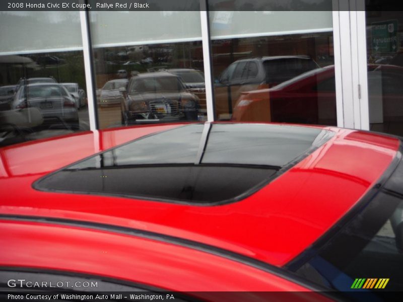 Rallye Red / Black 2008 Honda Civic EX Coupe