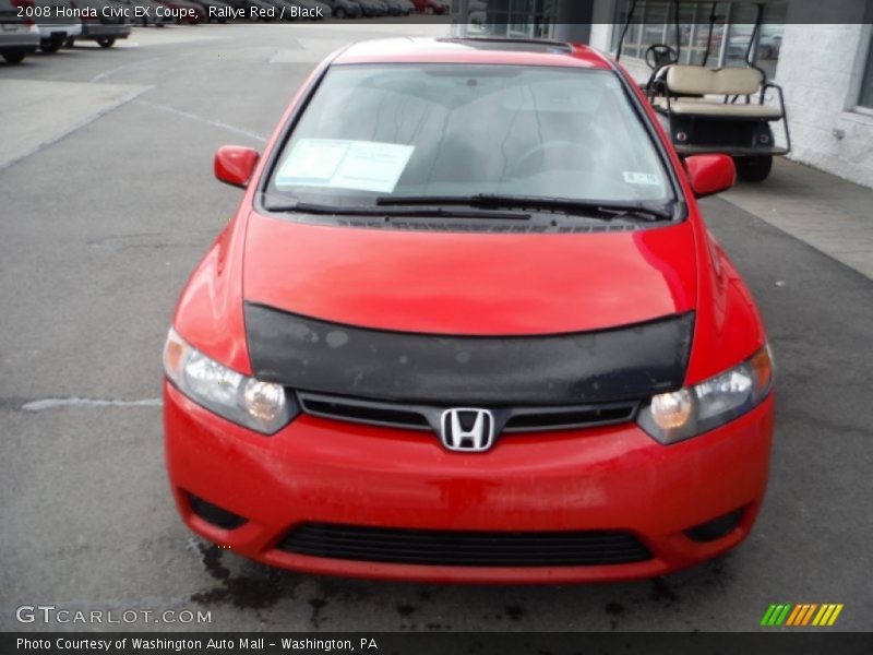Rallye Red / Black 2008 Honda Civic EX Coupe