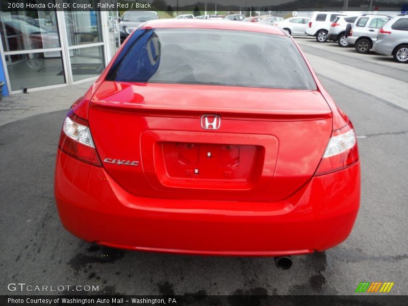 Rallye Red / Black 2008 Honda Civic EX Coupe