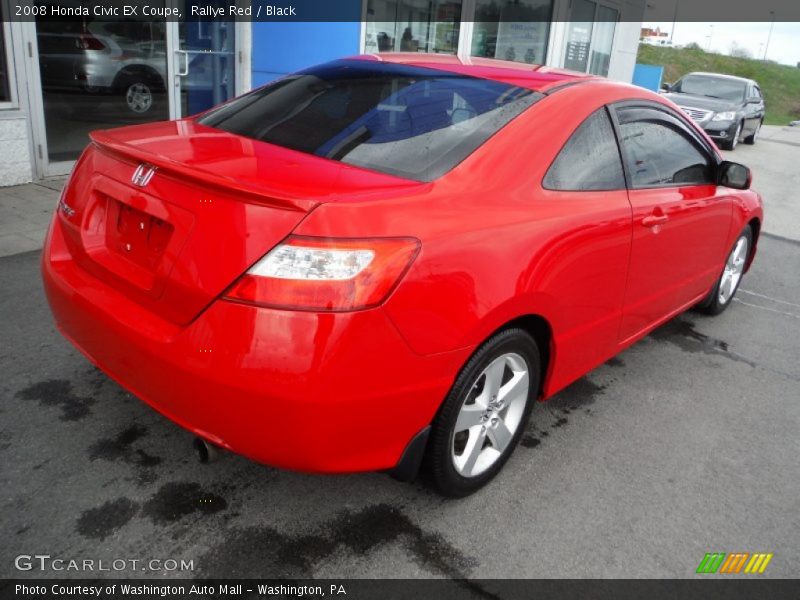 Rallye Red / Black 2008 Honda Civic EX Coupe