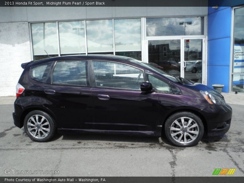 Midnight Plum Pearl / Sport Black 2013 Honda Fit Sport