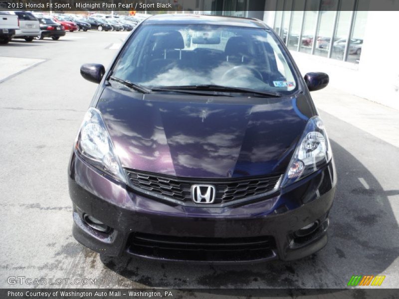 Midnight Plum Pearl / Sport Black 2013 Honda Fit Sport