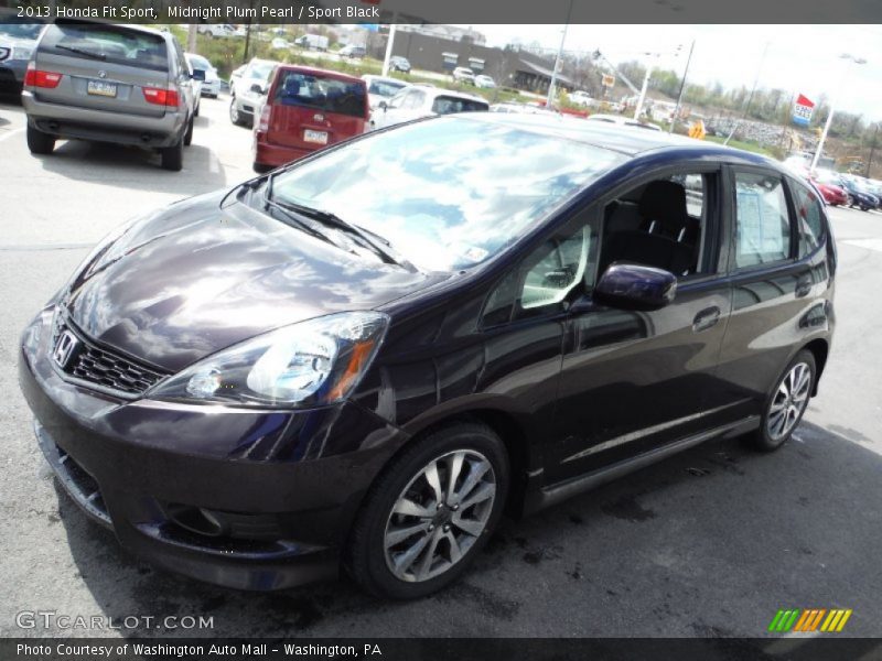 Midnight Plum Pearl / Sport Black 2013 Honda Fit Sport