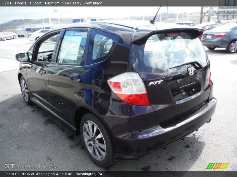 Midnight Plum Pearl / Sport Black 2013 Honda Fit Sport