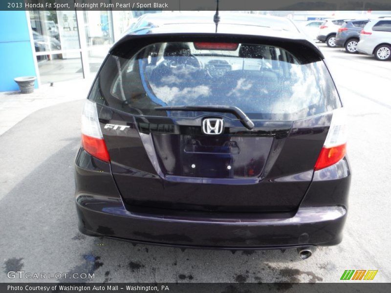 Midnight Plum Pearl / Sport Black 2013 Honda Fit Sport
