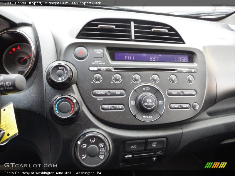 Midnight Plum Pearl / Sport Black 2013 Honda Fit Sport
