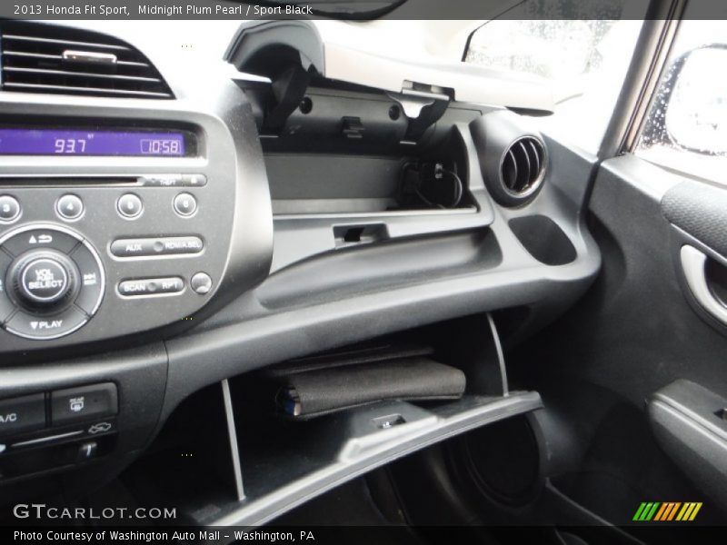Midnight Plum Pearl / Sport Black 2013 Honda Fit Sport