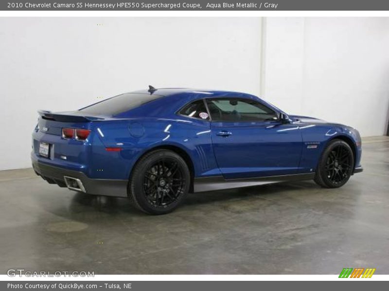 Aqua Blue Metallic / Gray 2010 Chevrolet Camaro SS Hennessey HPE550 Supercharged Coupe