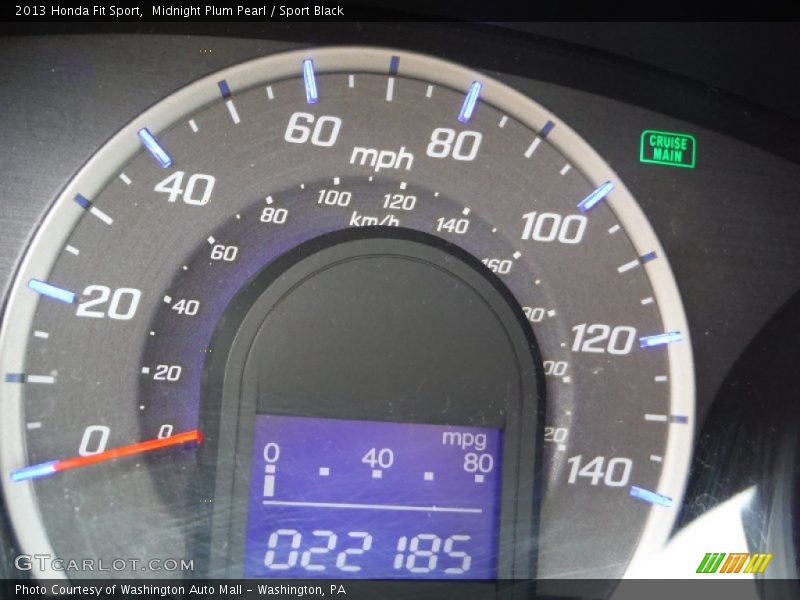 Midnight Plum Pearl / Sport Black 2013 Honda Fit Sport
