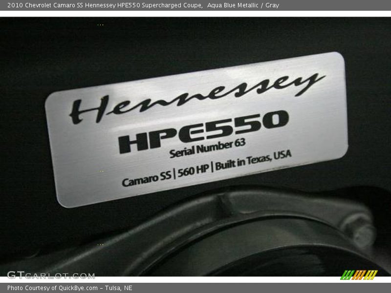  2010 Camaro SS Hennessey HPE550 Supercharged Coupe Logo