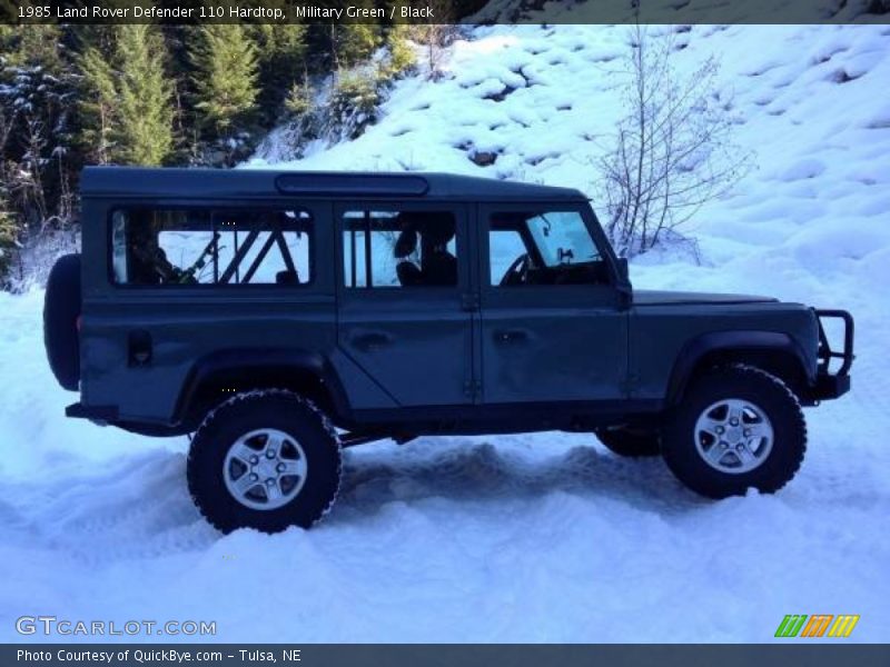 Military Green / Black 1985 Land Rover Defender 110 Hardtop