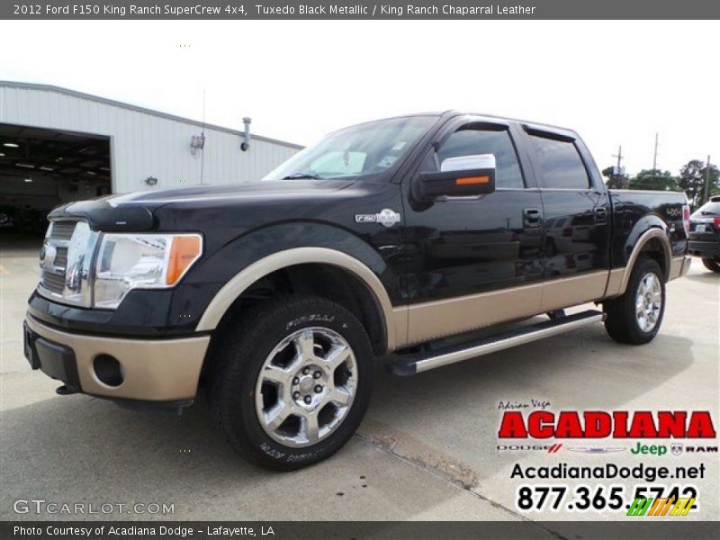 Tuxedo Black Metallic / King Ranch Chaparral Leather 2012 Ford F150 King Ranch SuperCrew 4x4